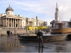 Trafalgar Square with Church St. Martin in the Fields