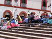 auf den Stiegen der Katedrale von Puno