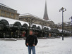 Rathausmarkt mit St. Sakobi Kirche im Hintergrund
