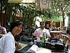 Sun and Moon Restaurant - tables around a bodhi tree