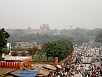 Blick von der Moschee aufs Red Fort