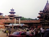 Garuda Statueon top of column (Mani Keshar chowk + Patan Museum - right)