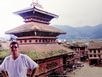 View from Nyatapola Temple to Bhairabnath Temple - Bhaktapur - Taumadhi Tole