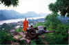 Laos - Luang Prabang ( Monks in the Phou Si Hill)